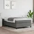 Krevet box spring s madracem tamnosivi 120 x 190 cm tkanina