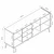 Hanah Home Konzola Mitra, 180x80x45 cm, Bela