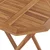 Sklopivi vrtni stol 60 x 60 x 75 cm od masivne tikovine