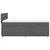Vidaxl Box spring postelja z vzmetnico temno siva 140x200 cm blago