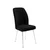 Hanah Home set trpezarijskih stolica Platinum 2 kom, crna tkanina Jerry, bele metalne noge