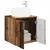 Umivaonik s policom Staro drvo 49,5 x 44,5 x 66 cm