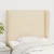Vidaxl Vzglavje z ušesi krem 93x23x118/128 cm blago