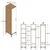 Hanah Home Garderober Kumsal S, 40x201.4x47.5 cm, Beli