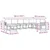Set vanjskih sofa s jastukom 8 pcs Bijela i antracit