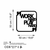 WALLXPERT Zidna dekoracija Work Hard Play Hard