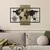 Fusione Naturale -2 GreenBlack Decorative Wooden Wall Accessory