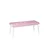 Hanah Home klupa Pera Bench, 105 cm, roze / bela