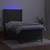 Vidaxl Box spring postelja z vzmetnico LED temno siva 80x200 cm žamet