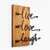 Wallity Zidna dekoracija Live Love Laugh - 369, 55 x 58 cm,  Smeđa