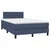 Vidaxl Box spring postelja z vzmetnico LED modra 120x190 cm blago