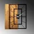WALLXPERT Zidni sat Wooden Clock 37