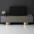Hanah Home TV Komoda Bohem, 180x50x30 cm, Antracit-Zlatne boje