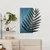 Hoja de Arte -1 - Blue, Black BlueBlack Decorative Wooden Wall Accessory