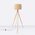 Sollux SL.1905 - Podna lampa NATT 1xE27/15W/230V taupe