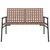 Vidaxl Vrtni Stol Rjava 110,5 x 79 x 75,5 cm poli ratan