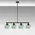 Opviq Luster Benek-15-14435, 80x15x80cm, IP20, Crno-zeleni