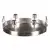 Autronic Svečnik UM1036 SIL Metal candle holder - for 4 conical candles, round, silver