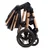 BBO Kolica za bebe 3 u 1 Dory, Do 22 kg, Crna