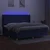 Vidaxl Box spring postelja z vzmetnico LED modra 200x200 cm blago