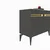 Hanah Home Konzola Hayat KB150, 150x80x35 cm, Antracit-zlatne boje
