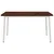 vidaXL 140 x 70 x 75 cm Masiven les akacije Temno rjava in bela