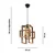 Opviq Luster Multirec Glass, Crni