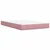 Vidaxl Box spring postelja z vzmetnico roza 120x190 cm žamet