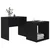 Set stolića za kavu crni 48 x 30 x 45 cm konstruirano drvo