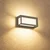 Brilagi - LED spoljašnje zidno svetlo sa senzorom PARKER LED/12W/230V siva IP44