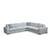 Atelier del Sofa Ugaona garnitura Loop 22 95x85x282cm Bela