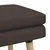 Vidaxl Dvojna klop Temno rjava 110 x 40 x 47 cm Blago
