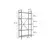 HANAH HOME Polica za knjige Elysian Travertine Gold