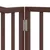 Vidaxl Ograda za pse z vrati zložljiva 4 paneli rjava 320cm topolovina