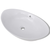 VIDAXL keramični ovalni umivalnik z izlivnim sist. dimenzije 59x38,5 cm