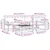 Set vanjskih sofa 5 pcs Bijela i bež 79 x 79 x 37 cm Poliester