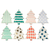 meri meri® tanjuri iz papira die cut patterned christmas tree (8 komada)