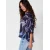 KOROSHI Bluza marine/kraljevo modra/bela