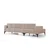 Atelier del Sofa Ugaona garnitura Horizon 85x43x207cm Svetlobraon