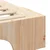 Vidaxl Konstrukcija postelje Rjava 80 x 210 cm Masivno borovo les