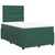 Vidaxl Box spring postelja z vzmetnico temno zelen 120x190 cm žamet