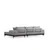Atelier del Sofa Ugaona garnitura Eti 98x78x280cm Siva