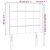LED uzglavlje tamnosivo 83 x 16 x 118/128 cm od tkanine