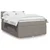 Vidaxl Box spring postelja z vzmetnico taupe 140x200 cm blago