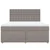 Vidaxl Box spring postelja z vzmetnico taupe 180x200 cm blago