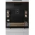 Hanah Home Chrome Line TV komoda sa dve police, Braon