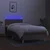 Vidaxl Box spring postelja z vzmetnico LED taupe 80x200 cm blago