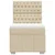 Vidaxl Box spring postelja z vzmetnico krem 80x200 cm blago