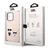 Maska Karl Lagerfeld and Choupette Liquid Silicone za iPhone 14 Pro, Roze