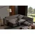 Atelier del Sofa Ugaona garnitura na razvlačenje Loft, 230 x 285 cm, Braon